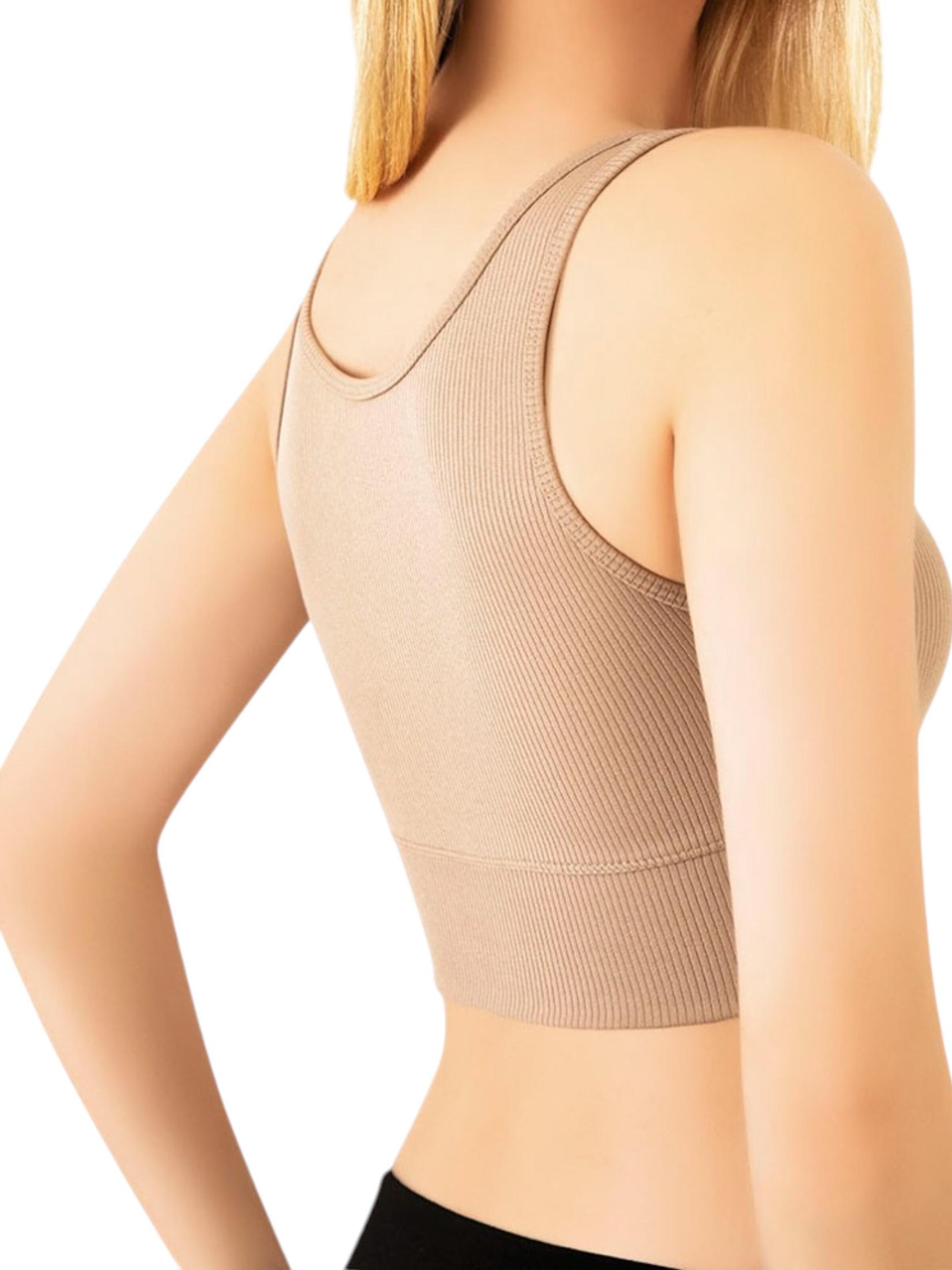 fashionshowcase Sportsoverdel 'FlexiFit' i beige