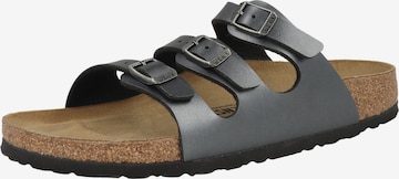 BIRKENSTOCK - Zapatos abiertos 'Florida' en negro: frente