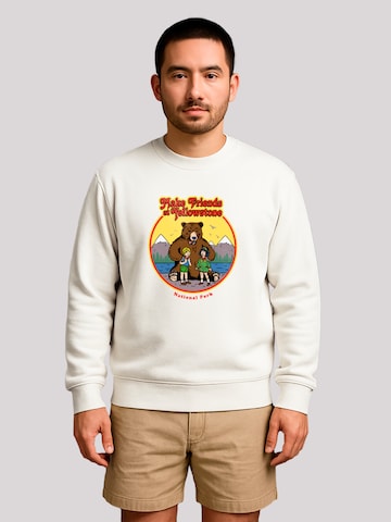 Sweat-shirt F4NT4STIC en blanc : devant