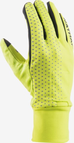 NATHAN Athletic Gloves 'Hyper Night' in Yellow: front