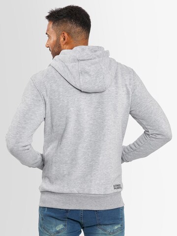 Alessandro Salvarini Sweatjacke 'Vinzent' in Grau