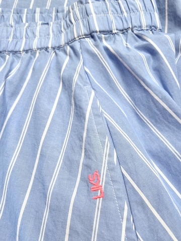 Gonna 'Blusenrock mit Saumstickerei "No Risk No Magic"' di LIKS. Munich in blu