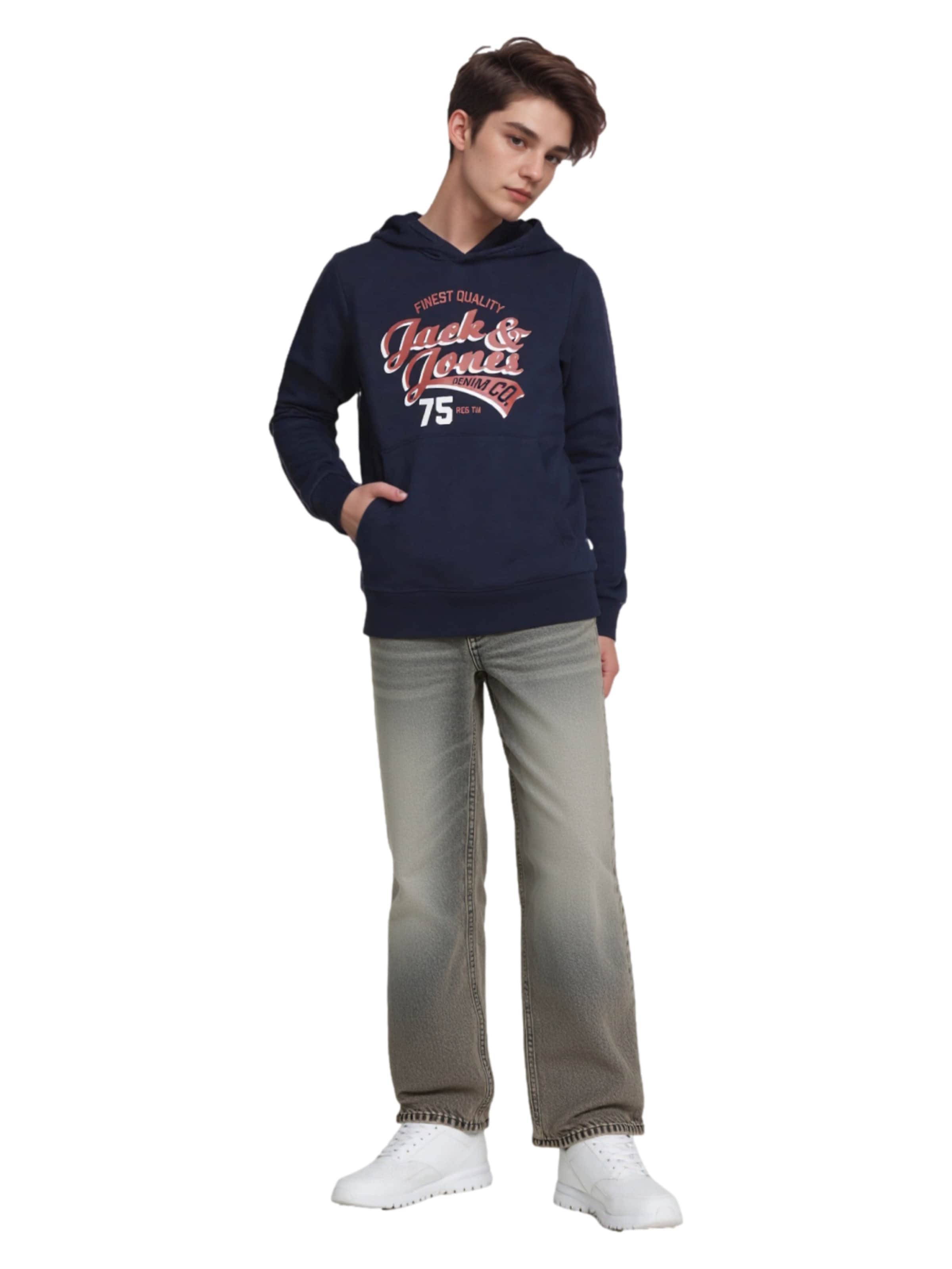 Jack & Jones Junior Normální Džíny 'Chris Original' – šedá