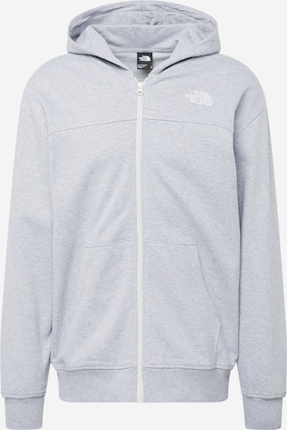 THE NORTH FACE Sweat jacket 'Essential' in Grey: front