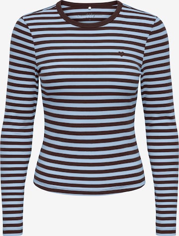 ONLY - Camiseta 'ONLVAL' en marrón: frente