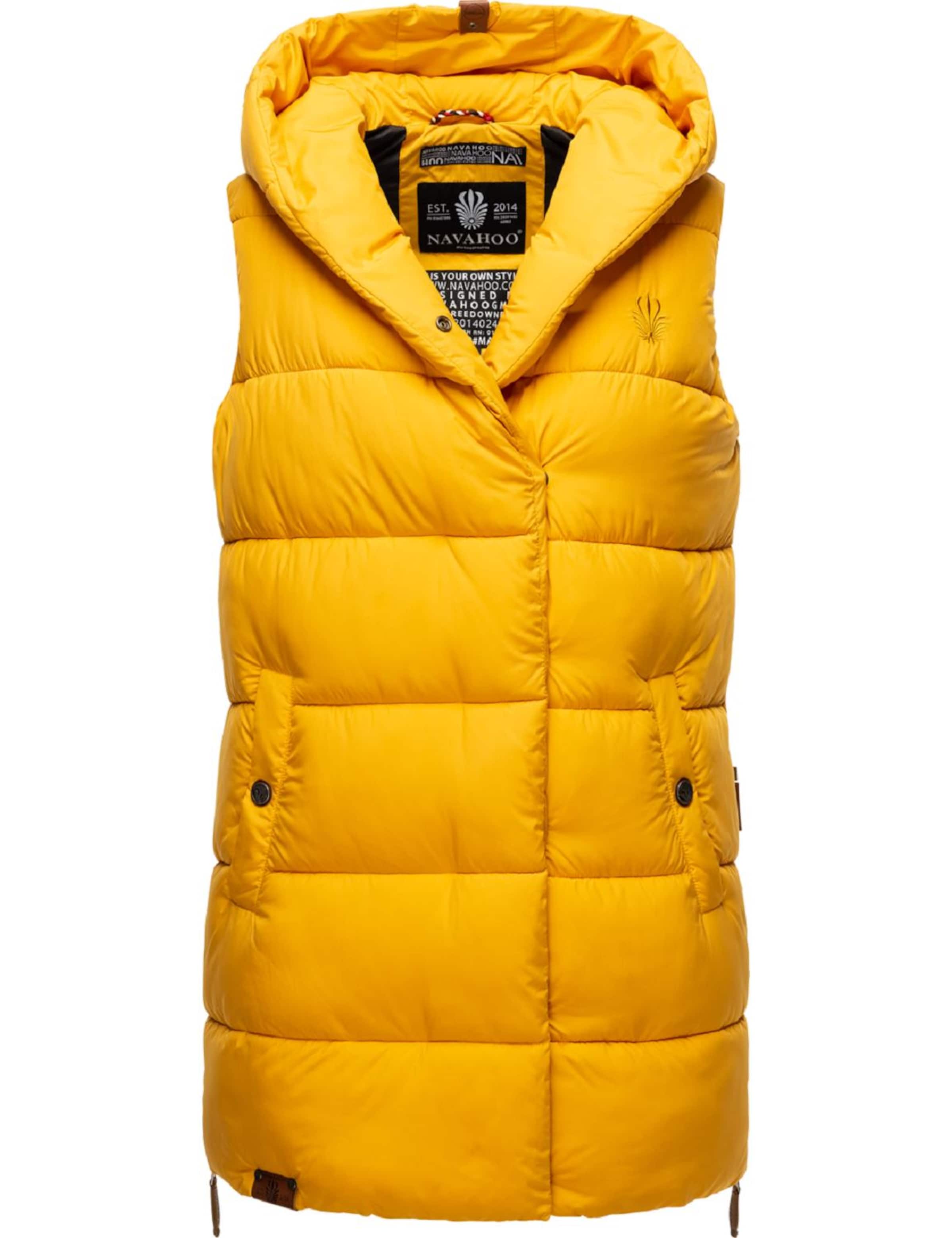 NAVAHOO Γιλέκο 'Madilynaa' σε κίτρινο: μπροστά