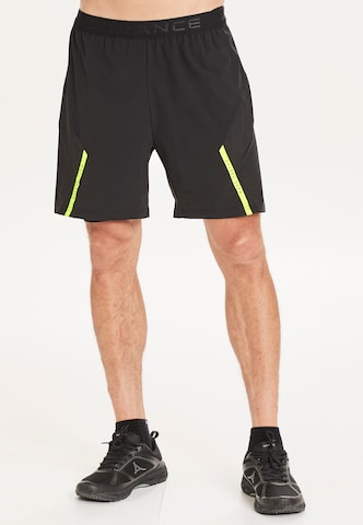 ENDURANCE Regular Workout Pants in Black: front