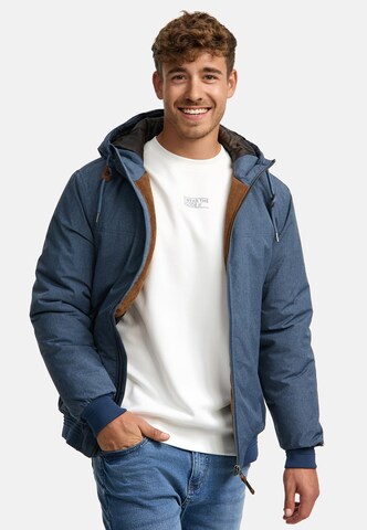 INDICODE JEANS Tussenjas in Blauw: voorkant
