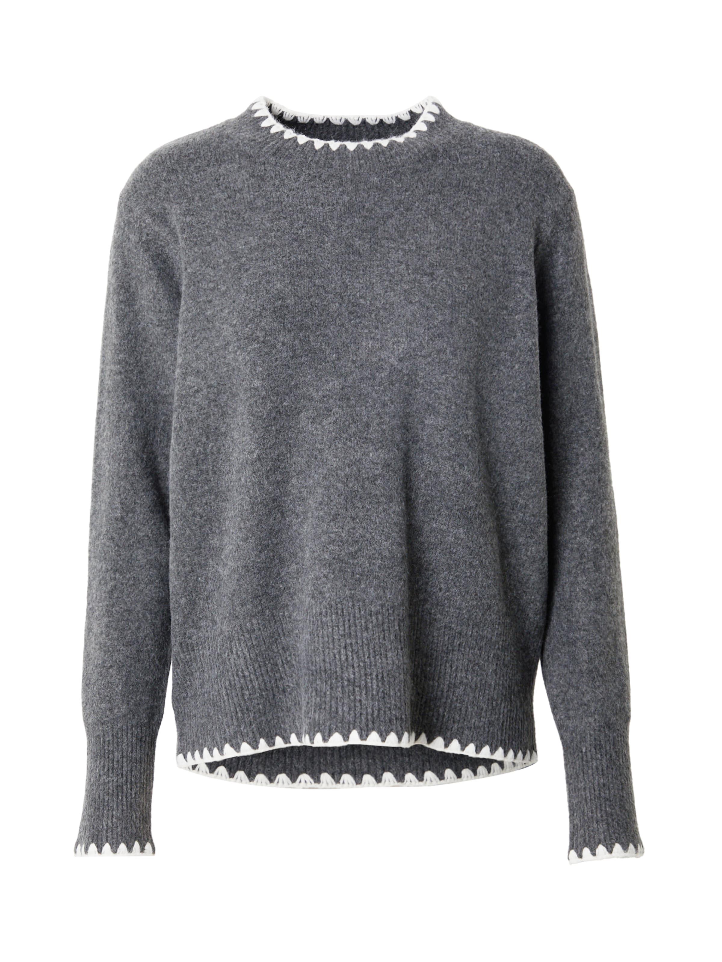 VILA Pullover 'HEFNA' in Grau: Vorderseite