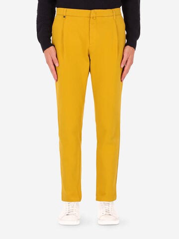Distretto12 Slimfit Hose 'Rio Pence T. Giron' in Gelb: Vorderseite