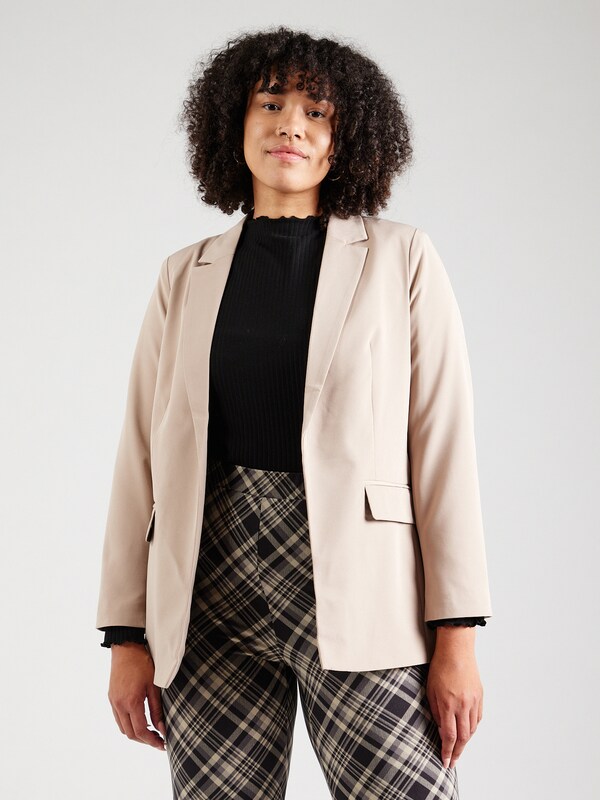 PIECES Curve Blazer 'PCBOZZY' in Light Beige