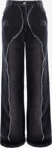 Baggy Jeans 'Double Layer' di Montage The Label in grigio: frontale