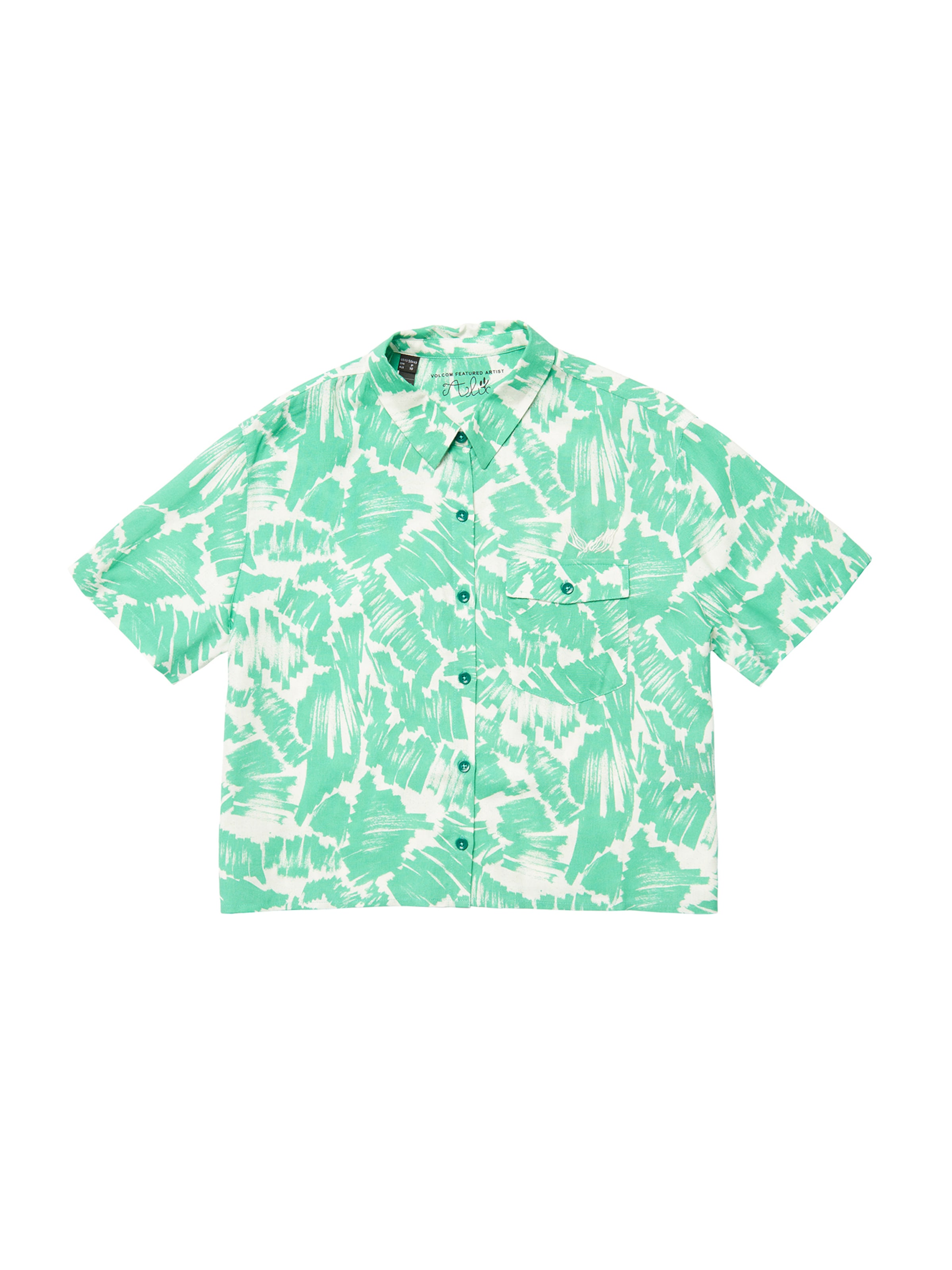 Volcom Bluse 'ALIX 2' in Grün: Vorderseite