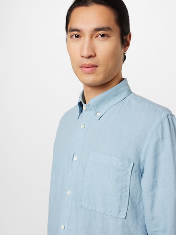 Coupe regular Chemise 'Arne' NN07 en bleu