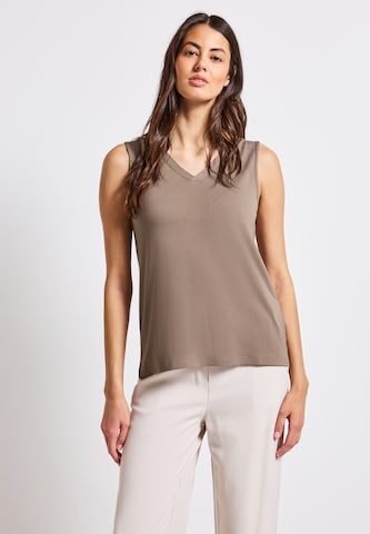 STREET ONE Top in Brown: front