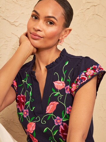 love & roses Shirt in Blue