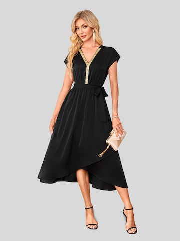 LapaPlus Cocktail Dress in Black: front