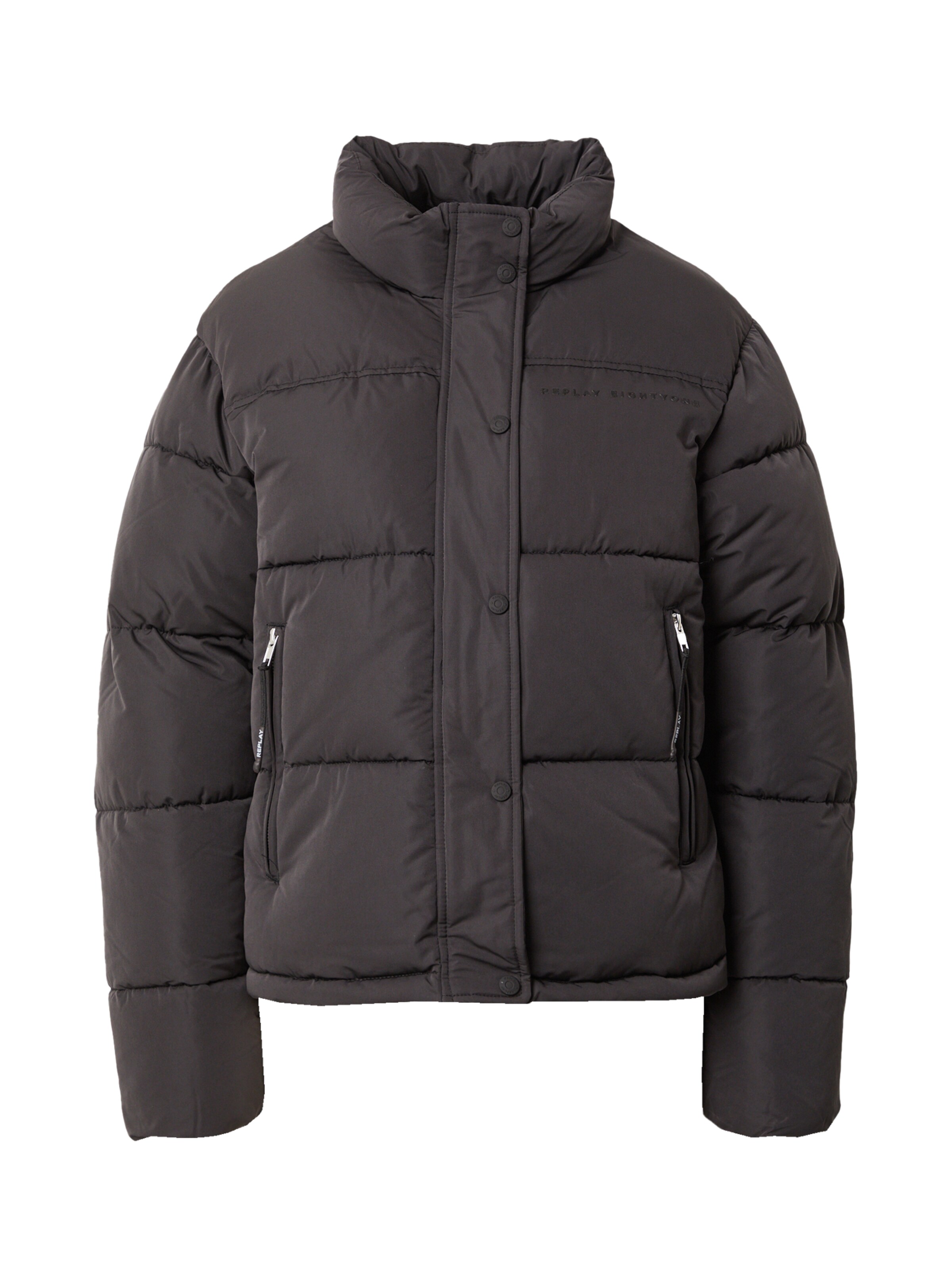 REPLAY Jacke in Schwarz: Vorderseite