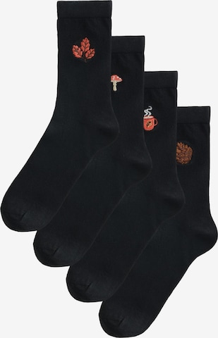 Next - Meias em preto: frente