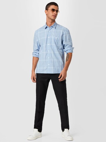 s.Oliver Regular fit Button Up Shirt in Blue