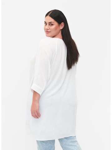 Zizzi Tunic 'EROSE' in White