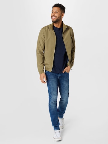 JACK & JONES Between-Season Jacket 'Rush Harrington' in Green