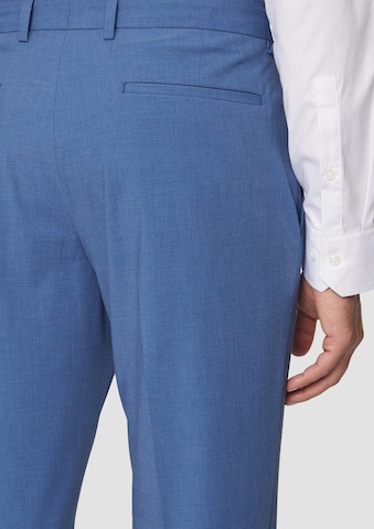 s.Oliver BLACK LABEL Slim fit Trousers with creases in Blue