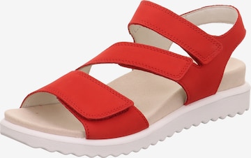 Legero Strap Sandals 'Move' in Red: front