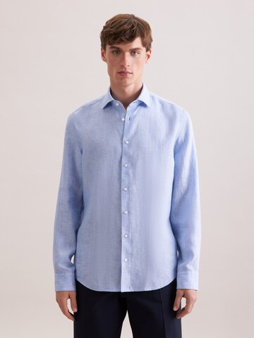 SEIDENSTICKER Regular fit Zakelijk overhemd 'Uni' in Blauw