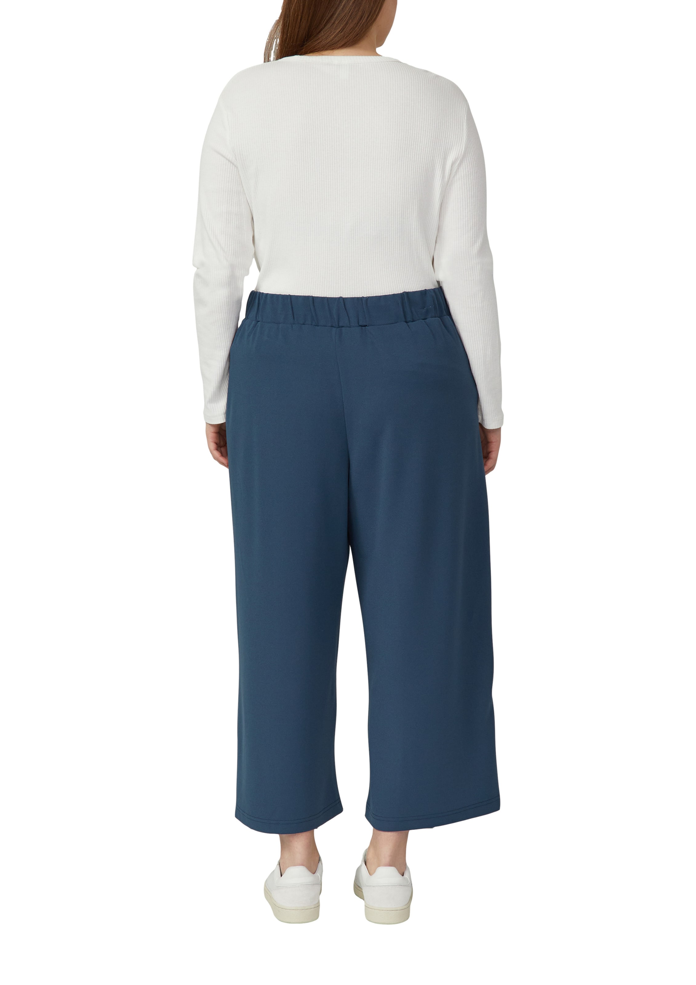 QS Wide leg Broek in Blauw