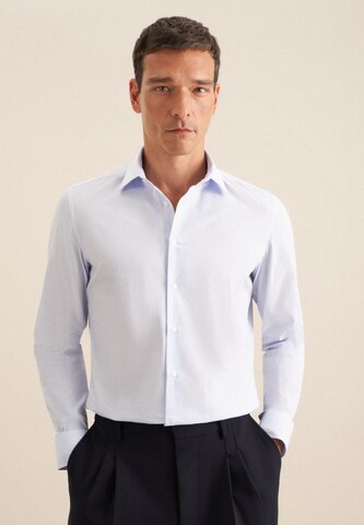 SEIDENSTICKER Slim fit Zakelijk overhemd in Blauw