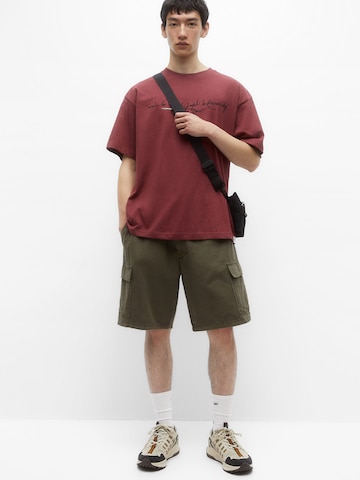 Pull&Bear Regular Cargo Pants in Green