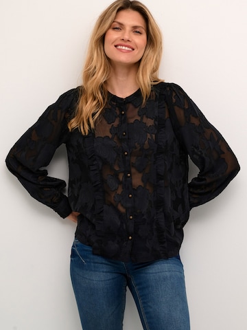 Cream - Blusa 'Yana' en negro: frente