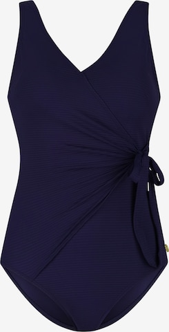 Classique Maillot de bain 'V-Neck Padded' Ten Cate en bleu : devant