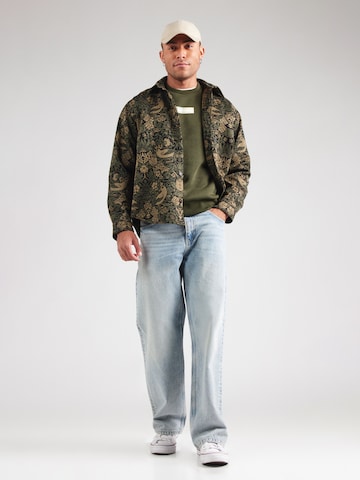 JACK & JONES Суичър 'JJPAN' в зелено