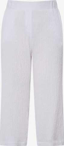 Ulla Popken Loosefit Broek in Wit: voorkant