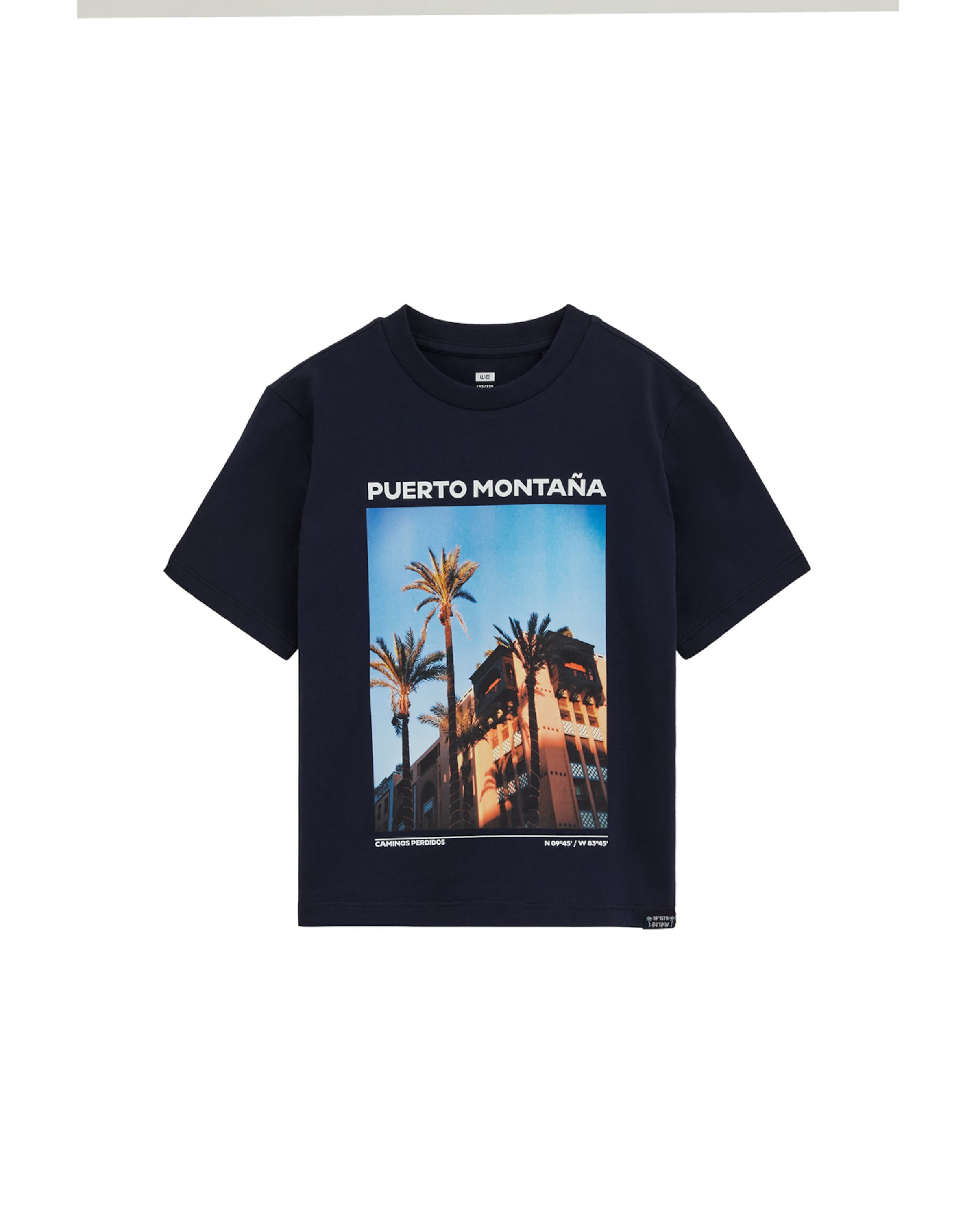 WE Fashion Тениска в синьо: отпред