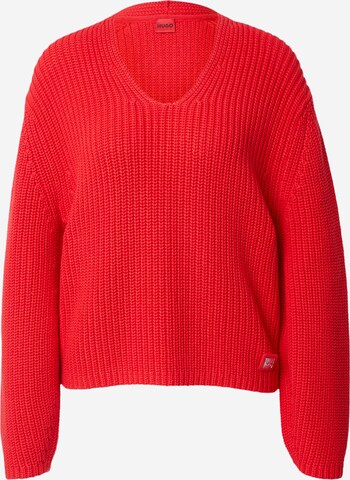 HUGO Sweater 'Sulla' in Red: front