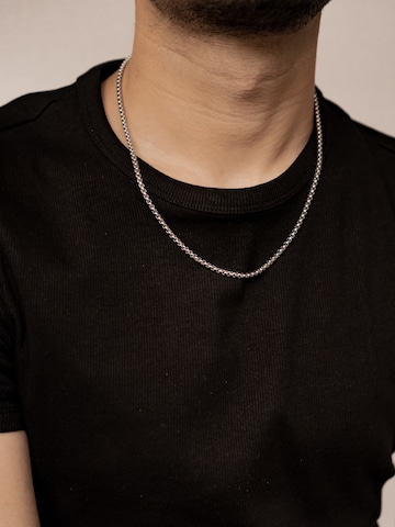 Hey Happiness Ketting 'Core Link' in Zilver: voorkant