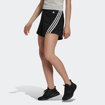 ADIDAS SPORTSWEAR Loose fit Workout Pants in Black: front