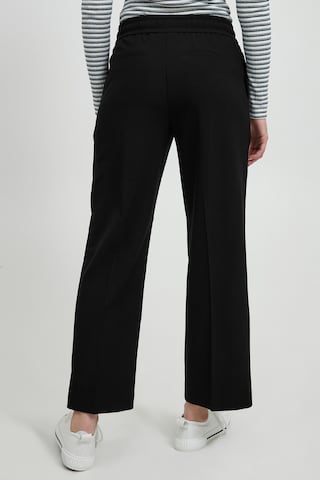 b.young Loosefit Broek 'BYDANTA PIN TUCK PANTS' in Zwart