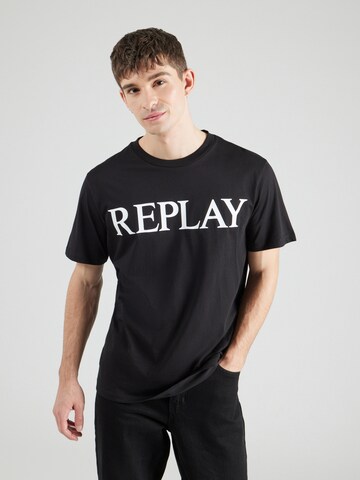 REPLAY Футболка в Черный: спереди