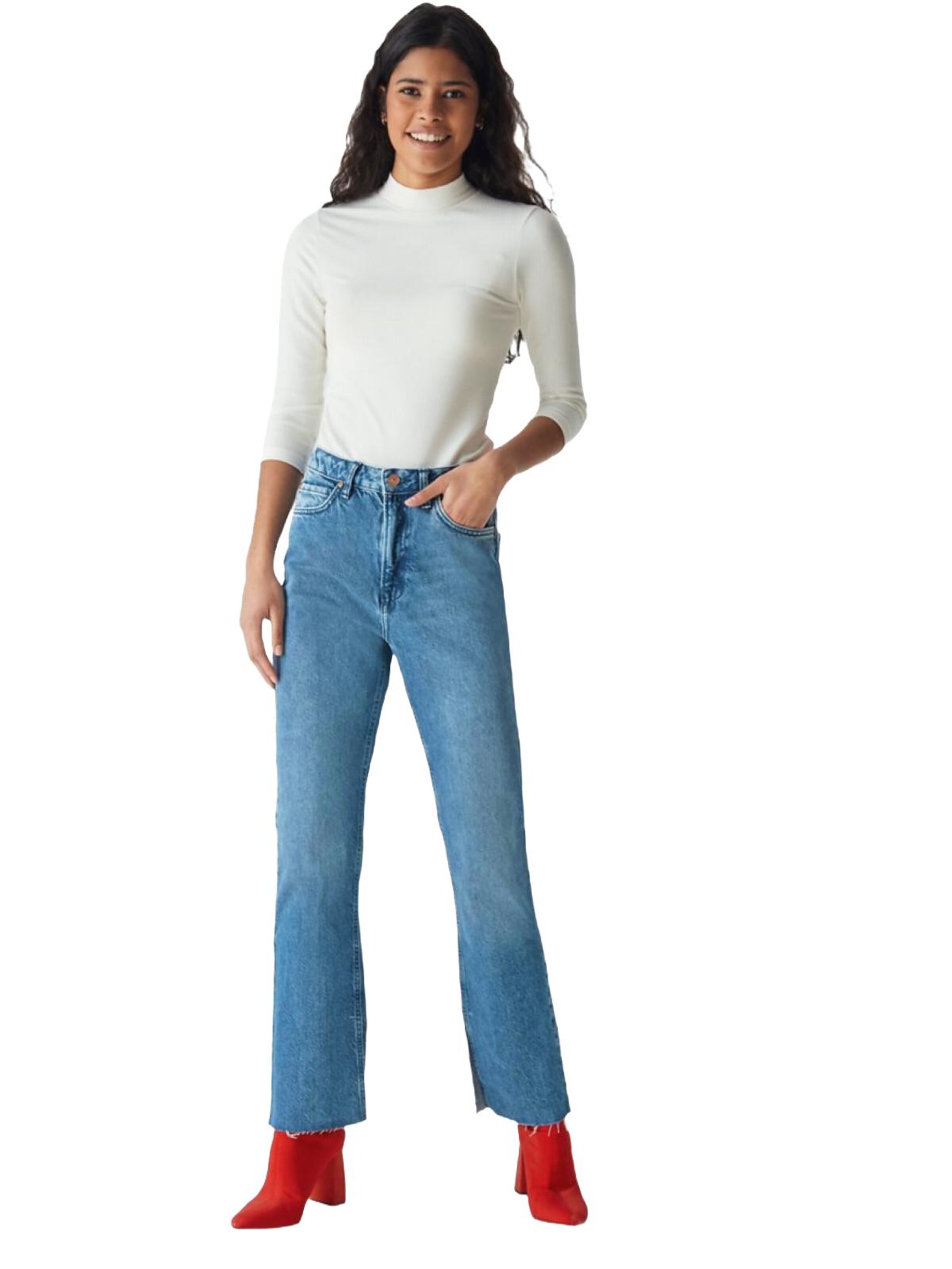 LTB Jeans - regular Vaquero 'LTB Jeans Damen Betiana High Waist Straight Leg Jeanshose' en azul: frente