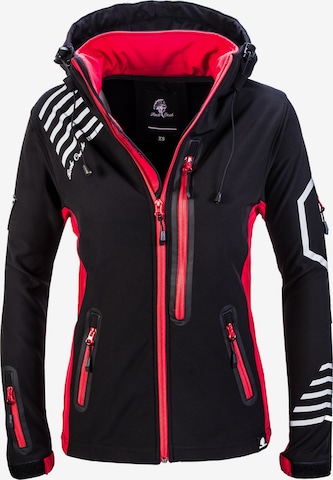 Rock Creek Outdoorjacke in Schwarz: predná strana