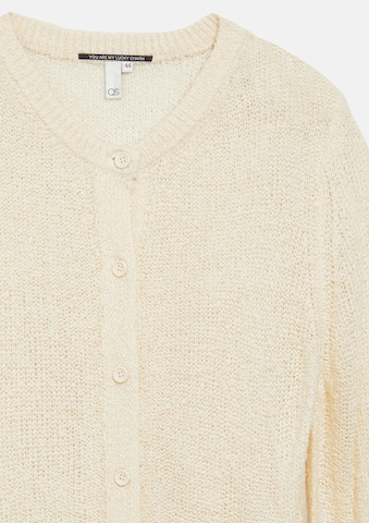 QS Knit cardigan in Beige