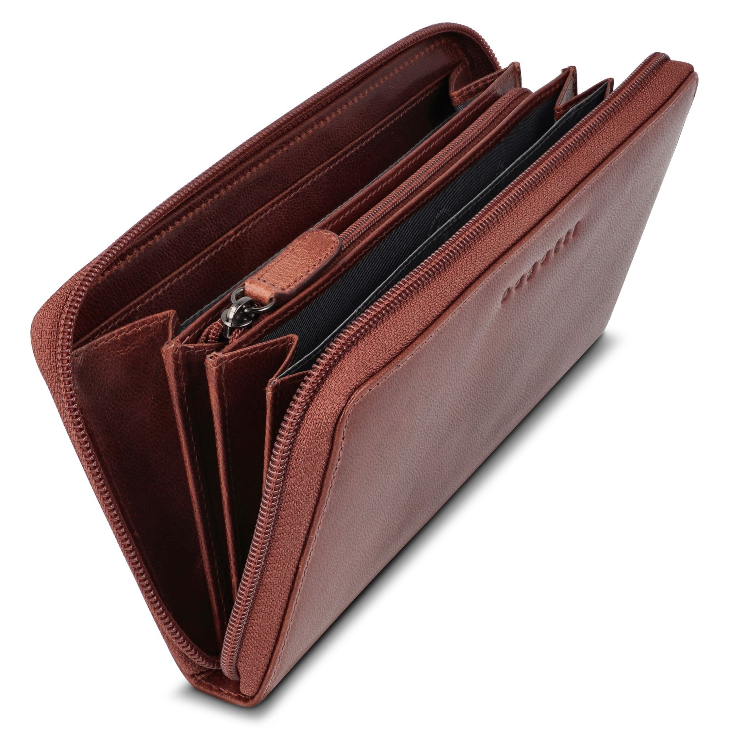 Portamonete 'Valencia' di bugatti in marrone