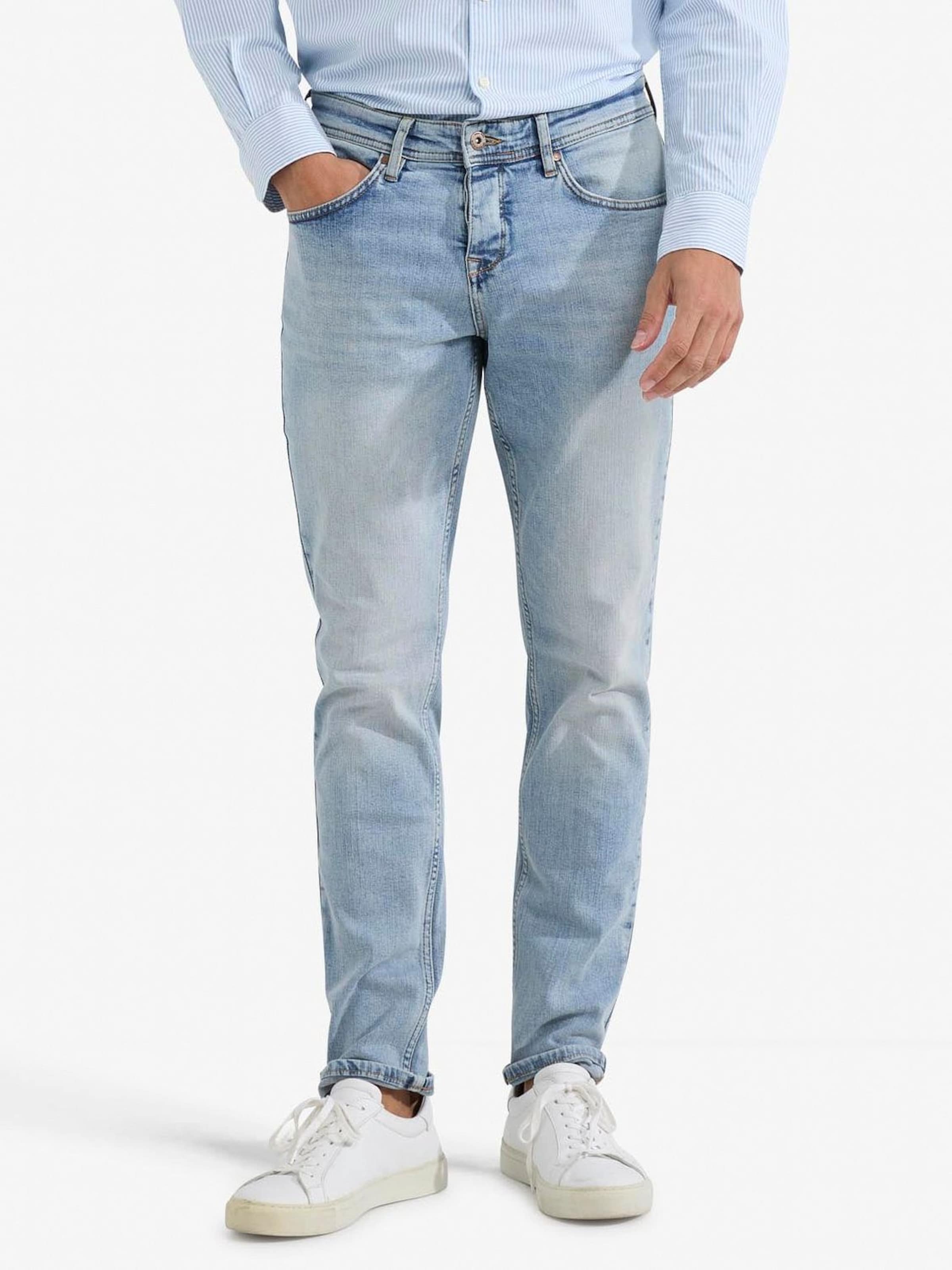 Coupe slim Jean McGREGOR en bleu : devant