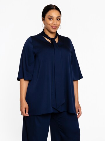 YOEK Tunic in Blue: front