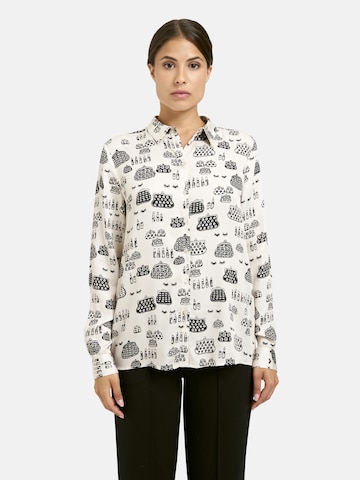 Milano Italy Blouse in White: front