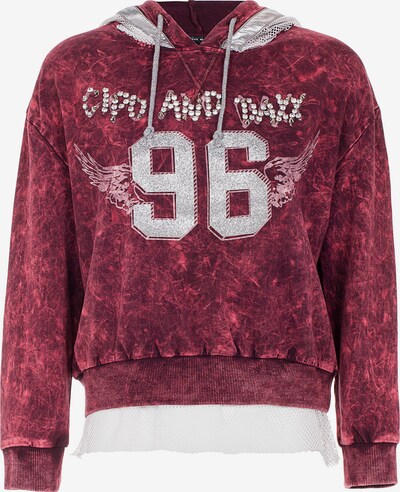 CIPO & BAXX Kapuzensweatshirt in burgunder, Produktansicht